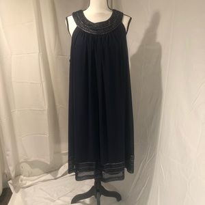 Beautiful Navy Sheer Dress -worn once
